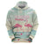 Personalised Bonaire Flamingos Zip Hoodie Summer Time Beach Concept