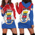 Personalised Saint Barthelemy Hoodie Dress Ouanalao Coat of Arms