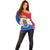 Personalised Saint Barthelemy Off Shoulder Sweater Ouanalao Coat of Arms