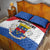 Saint Barthelemy Quilt Bed Set Ouanalao Coat of Arms