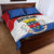 Saint Barthelemy Quilt Bed Set Ouanalao Coat of Arms