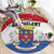 Saint Barthelemy Round Carpet Ouanalao Coat of Arms