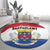 Saint Barthelemy Round Carpet Ouanalao Coat of Arms