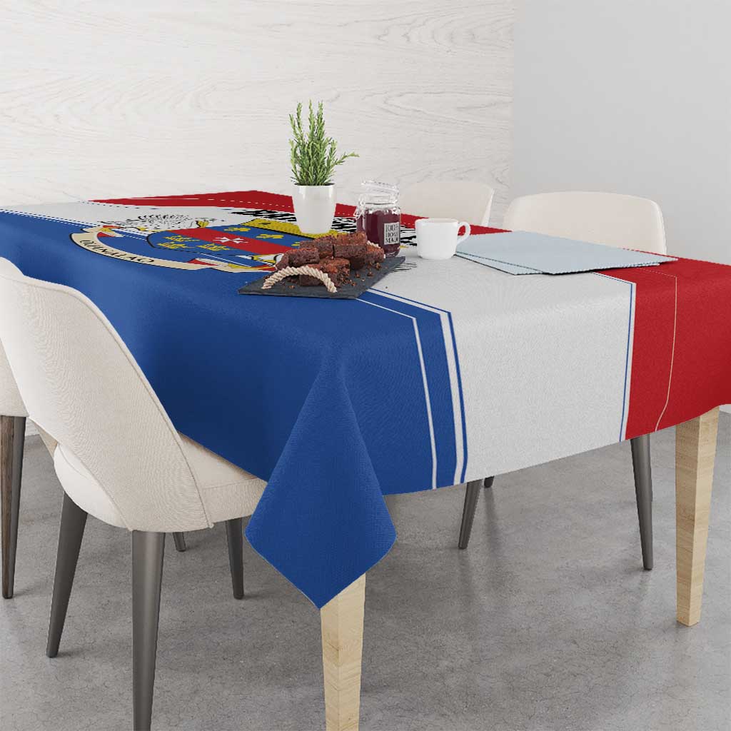 Saint Barthelemy Tablecloth Ouanalao Coat of Arms