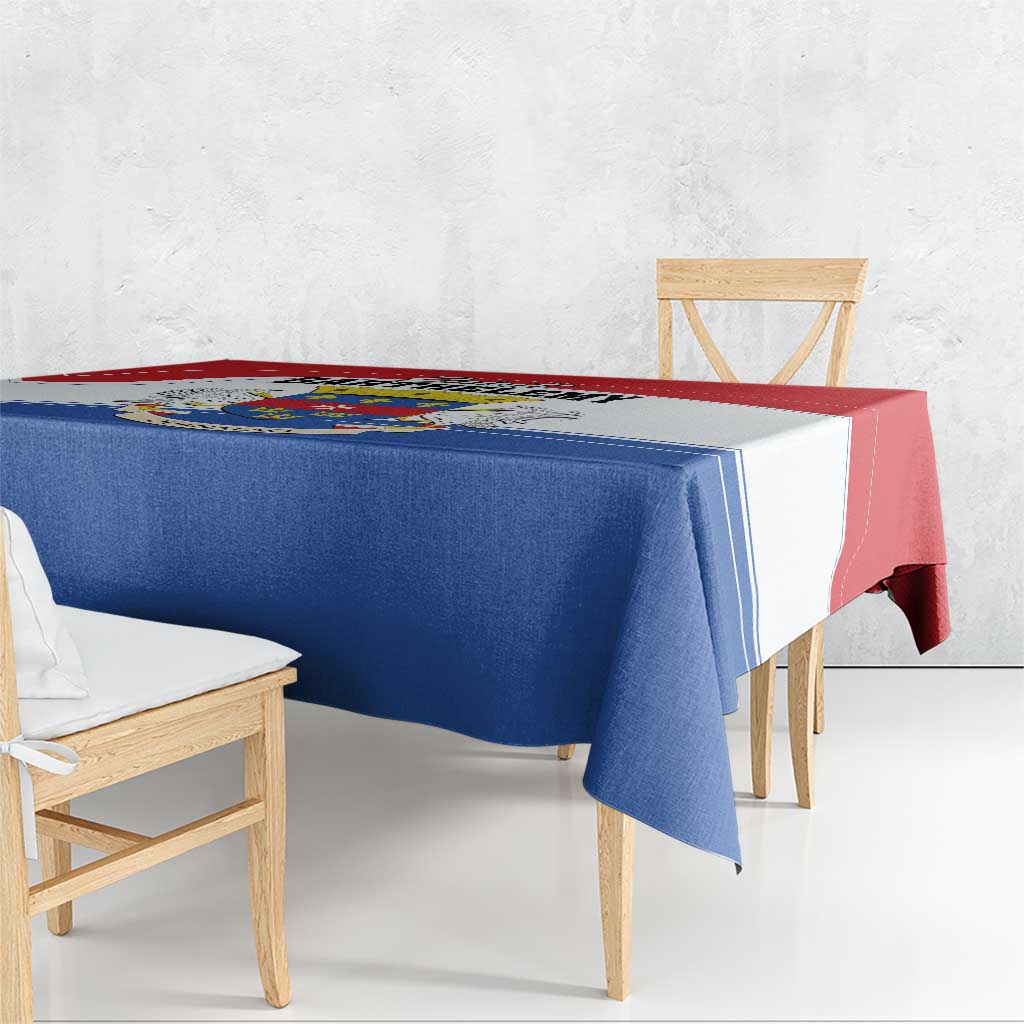 Saint Barthelemy Tablecloth Ouanalao Coat of Arms