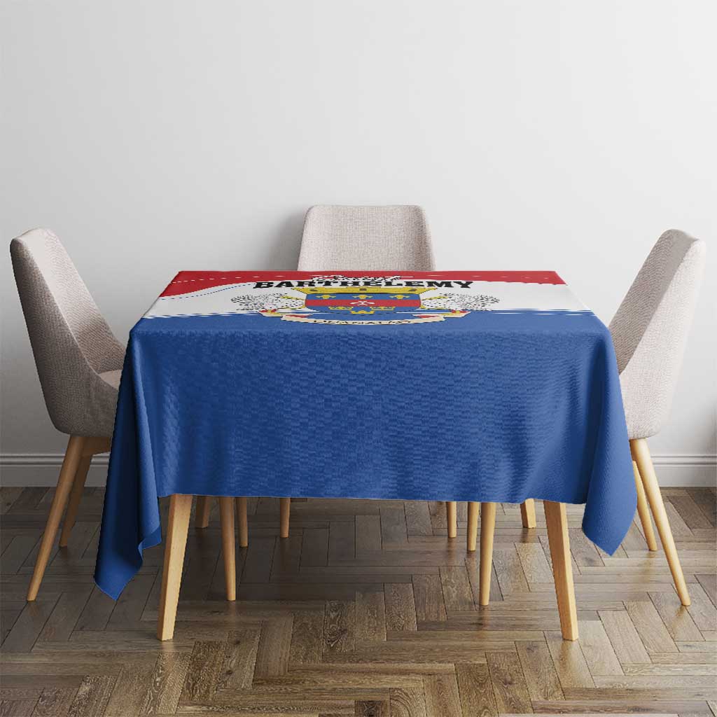 Saint Barthelemy Tablecloth Ouanalao Coat of Arms