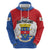 Personalised Saint Barthelemy Zip Hoodie Ouanalao Coat of Arms