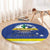 Curacao Round Carpet Pais Korsou Coat of Arms