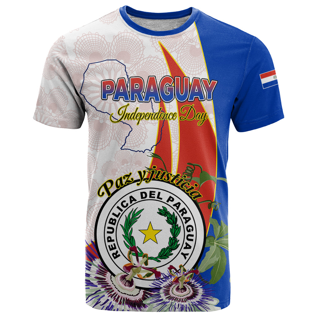 Paraguay Independence Day T Shirt Passion Flower Vintage Antique Naduti - Wonder Print Shop