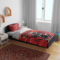 Canada Lacrosse Bedding Set National Summer Sport
