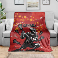Canada Lacrosse Blanket National Summer Sport