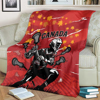 Canada Lacrosse Blanket National Summer Sport