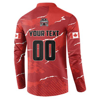 Custom Canada Lacrosse Button Sweatshirt National Summer Sport