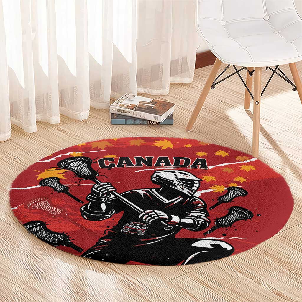 Canada Lacrosse Round Carpet National Summer Sport