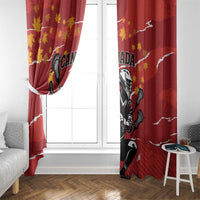 Canada Lacrosse Window Curtain National Summer Sport