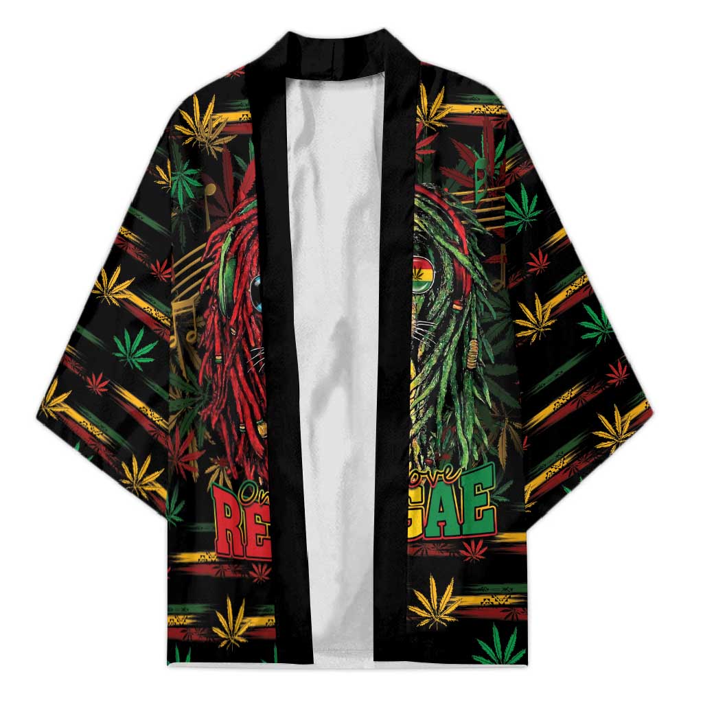 Personalized The Bahamas One Love Reggae Lion Kimono Caribbean Reggae Spirit