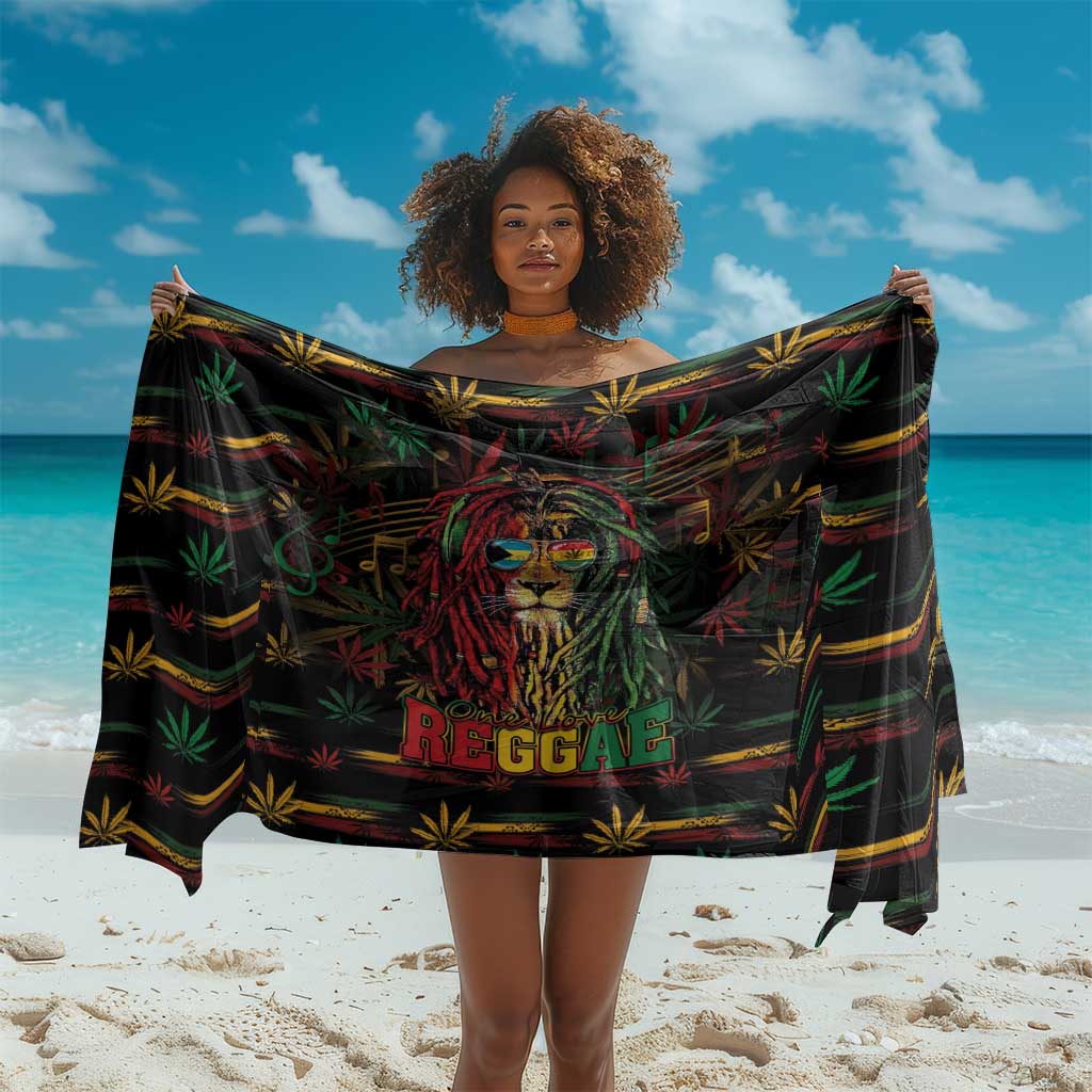 The Bahamas One Love Reggae Lion Sarong Caribbean Reggae Spirit