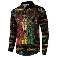 Personalized Guyana One Love Reggae Lion Button Sweatshirt Caribbean Reggae Spirit
