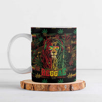 Personalized Guyana One Love Reggae Lion Ceramic Mug Caribbean Reggae Spirit
