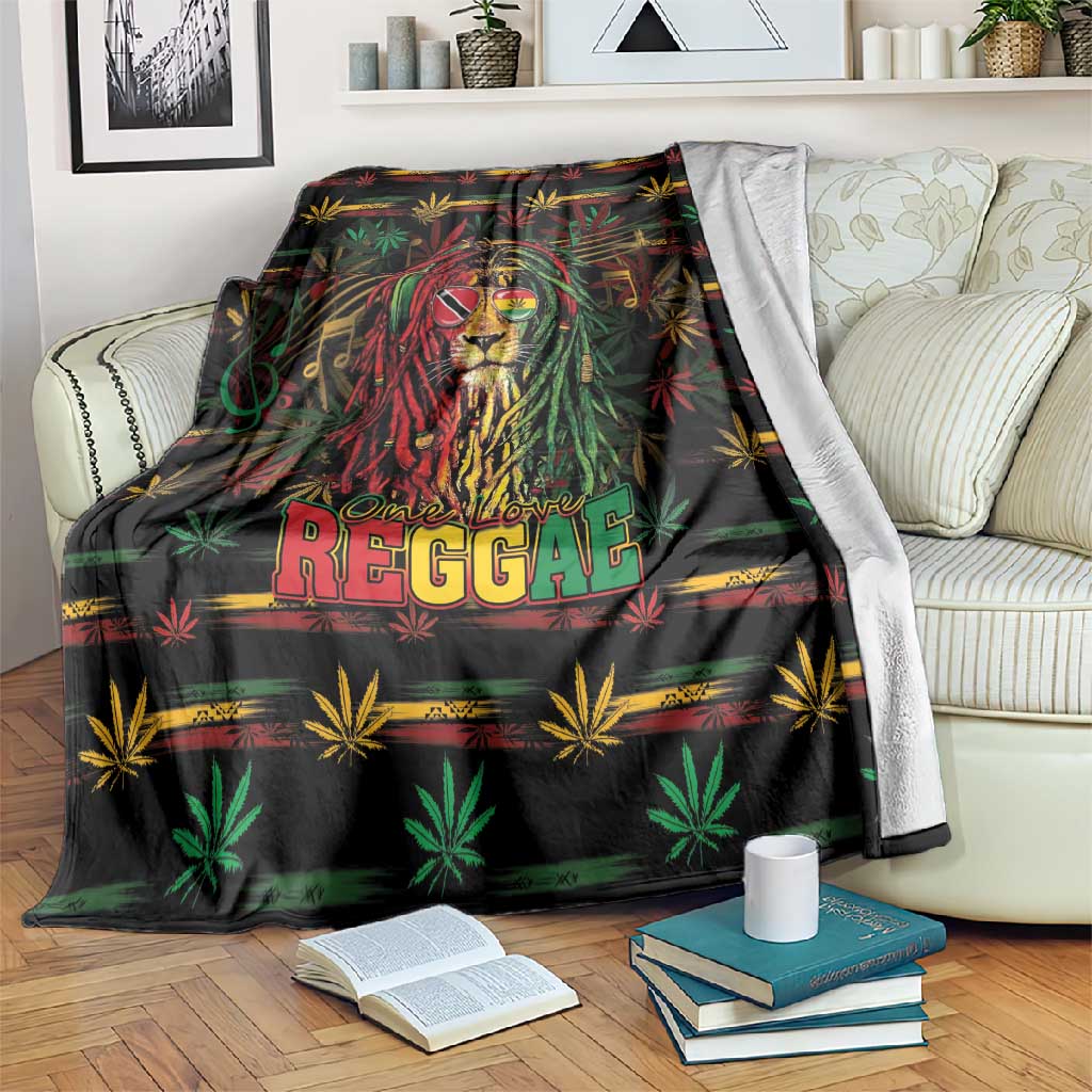 Trinidad and Tobago One Love Reggae Lion Blanket Caribbean Reggae Spirit