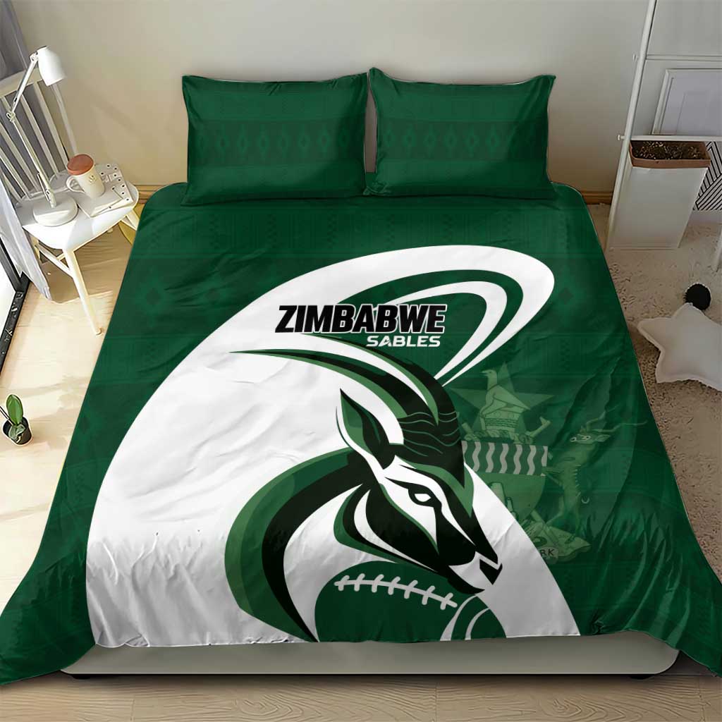 Rugby Zimbabwe Bedding Set Sables Is The Champion - Wonder Print Shop