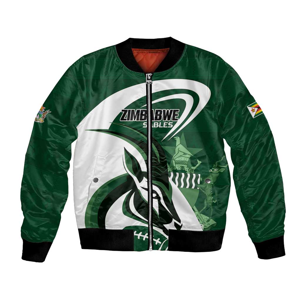 Custom Rugby Zimbabwe Bomber Jacket Sables Is The Champion - Wonder Print Shop