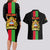 Malawi Couples Matching Long Sleeve Bodycon Dress and Hawaiian Shirt With Coat Of Arms Flag Style - Wonder Print Shop