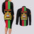 Malawi Couples Matching Long Sleeve Bodycon Dress and Long Sleeve Button Shirts With Coat Of Arms Flag Style - Wonder Print Shop