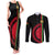 Malawi Couples Matching Tank Maxi Dress and Long Sleeve Button Shirts With Coat Of Arms Flag Style - Wonder Print Shop