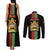 Malawi Couples Matching Tank Maxi Dress and Long Sleeve Button Shirts With Coat Of Arms Flag Style - Wonder Print Shop