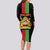 Malawi Long Sleeve Bodycon Dress With Coat Of Arms Flag Style - Wonder Print Shop