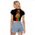 Malawi Raglan Cropped T Shirt With Coat Of Arms Flag Style - Wonder Print Shop