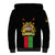 Malawi Sherpa Hoodie With Coat Of Arms Flag Style - Wonder Print Shop