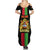 Malawi Summer Maxi Dress With Coat Of Arms Flag Style - Wonder Print Shop