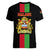 Malawi Women V Neck T Shirt With Coat Of Arms Flag Style - Wonder Print Shop