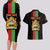 Personalised Malawi Couples Matching Long Sleeve Bodycon Dress and Hawaiian Shirt With Coat Of Arms Flag Style - Wonder Print Shop