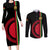 Personalised Malawi Couples Matching Long Sleeve Bodycon Dress and Long Sleeve Button Shirts With Coat Of Arms Flag Style - Wonder Print Shop