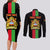 Personalised Malawi Couples Matching Long Sleeve Bodycon Dress and Long Sleeve Button Shirts With Coat Of Arms Flag Style - Wonder Print Shop