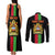 Personalised Malawi Couples Matching Tank Maxi Dress and Long Sleeve Button Shirts With Coat Of Arms Flag Style - Wonder Print Shop