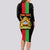 Personalised Malawi Long Sleeve Bodycon Dress With Coat Of Arms Flag Style - Wonder Print Shop