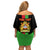 Personalised Malawi Off Shoulder Short Dress With Coat Of Arms Flag Style - Wonder Print Shop