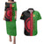 Malawi Couples Matching Puletasi Dress and Hawaiian Shirt With Coat Of Arms Mix African Pattern - Wonder Print Shop