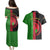 Malawi Couples Matching Puletasi Dress and Hawaiian Shirt With Coat Of Arms Mix African Pattern - Wonder Print Shop