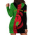 Malawi Hoodie Dress With Coat Of Arms Mix African Pattern - Wonder Print Shop