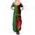 Malawi Summer Maxi Dress With Coat Of Arms Mix African Pattern - Wonder Print Shop