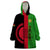 Malawi Wearable Blanket Hoodie With Coat Of Arms Mix African Pattern - Wonder Print Shop