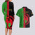 Personalised Malawi Couples Matching Long Sleeve Bodycon Dress and Hawaiian Shirt With Coat Of Arms Mix African Pattern - Wonder Print Shop