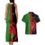 Personalised Malawi Couples Matching Tank Maxi Dress and Hawaiian Shirt With Coat Of Arms Mix African Pattern - Wonder Print Shop