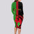 Personalised Malawi Long Sleeve Bodycon Dress With Coat Of Arms Mix African Pattern - Wonder Print Shop