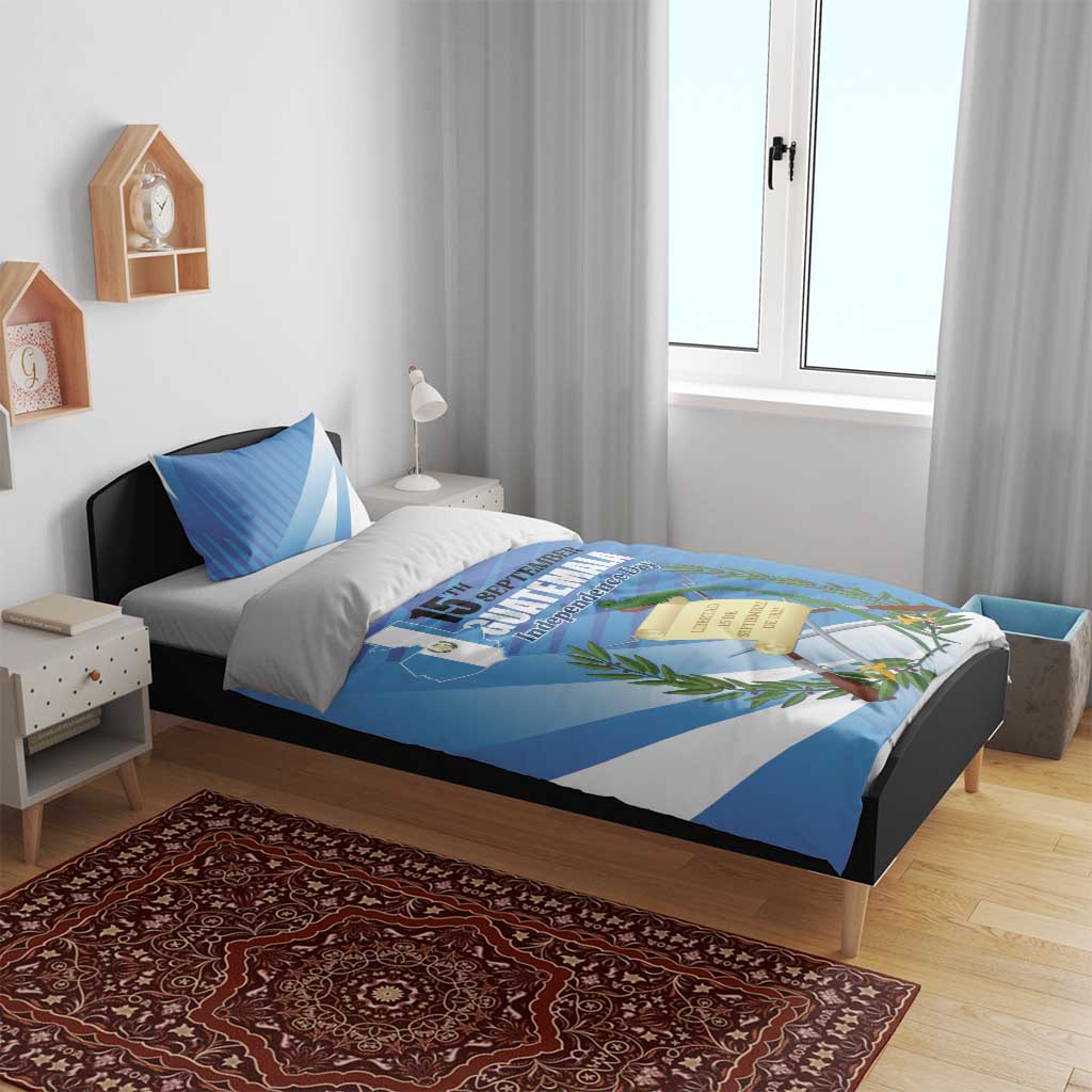 Guatemala Independence Day 1821 Bedding Set Libre crezca fecundo - Wonder Print Shop